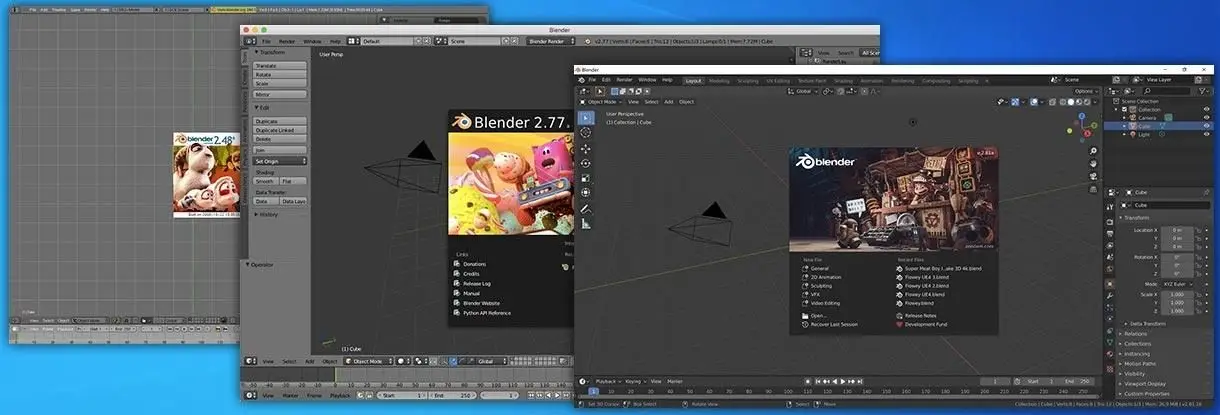 Installare versioni multiple di Blender